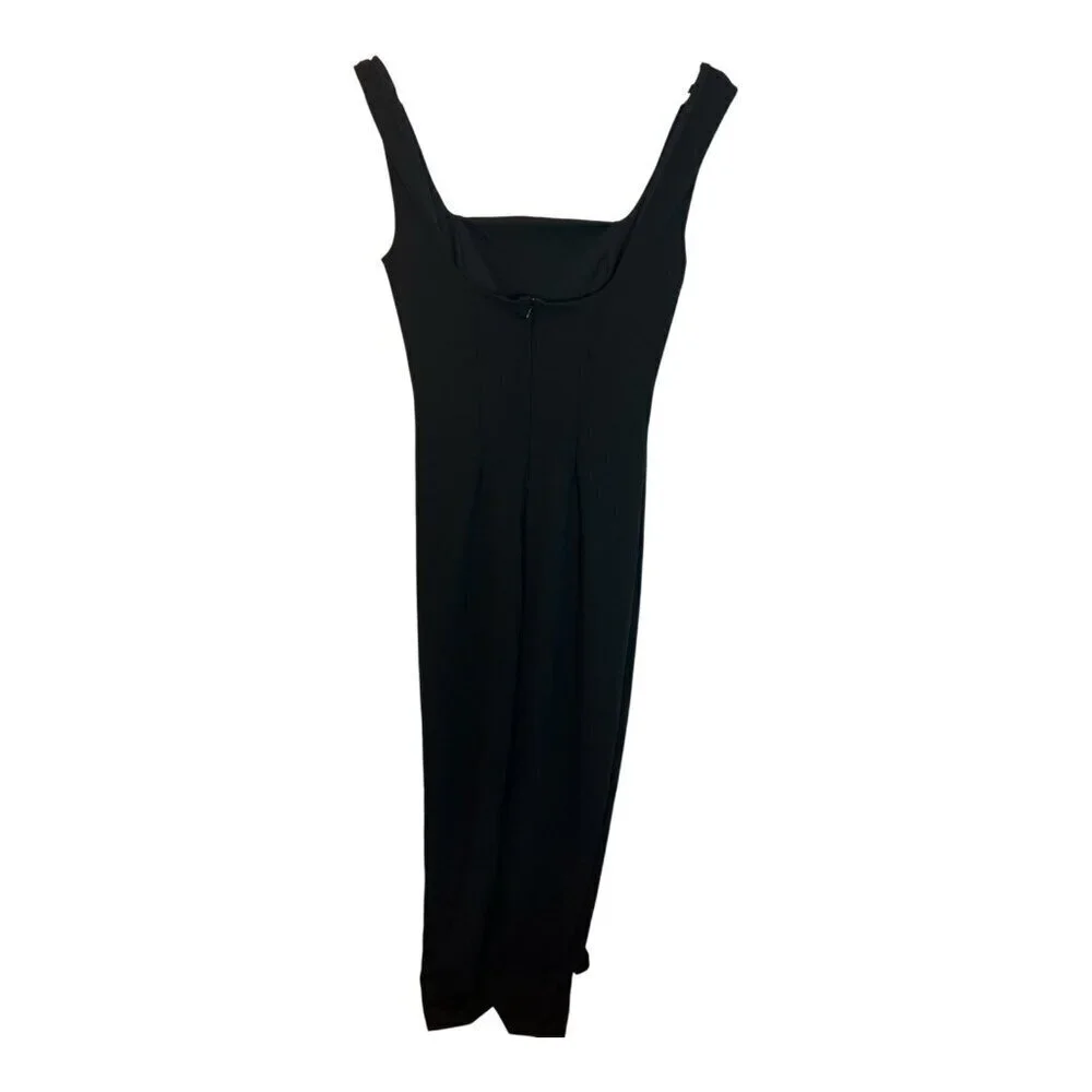 Lulus Inspiring Allure Black Square Neck Column Maxi Dress Small Formal NWOT - Picture 6 of 10